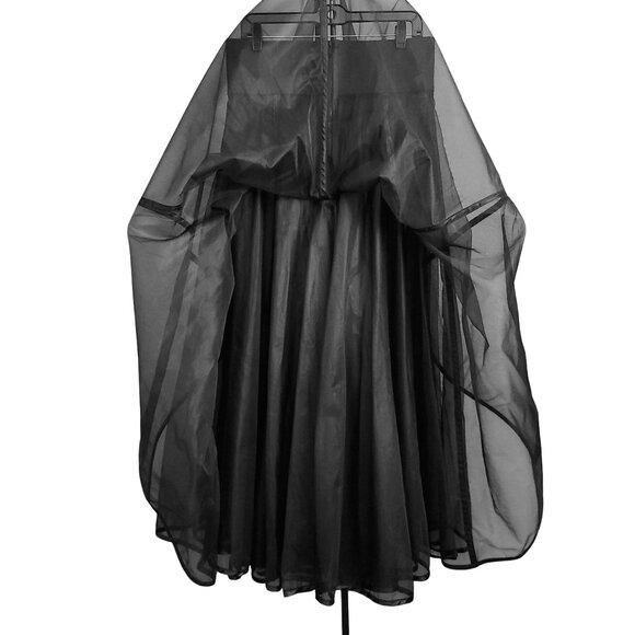 CATHERINE COATNEY ~ Black Mesh Hi-Waist Maxi Skirt ~ XL ~ RARE ~ EUC - Picture 9 of 14